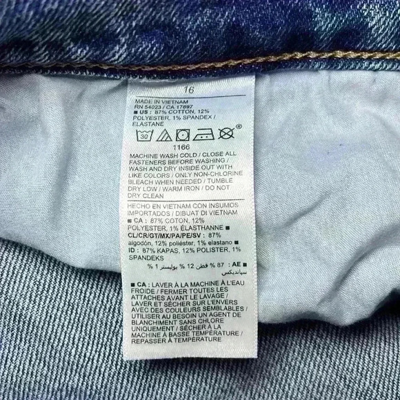 NWT Old Navy High-Rise OG Straight Courtney Jeans Denim Medium Wash Size 16 - Picture 10 of 11